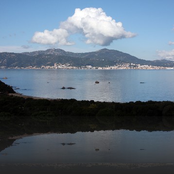 Vue sur Cala Stagnola de la terrasse